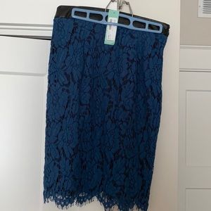 Brixon ivy lace pencil skirt